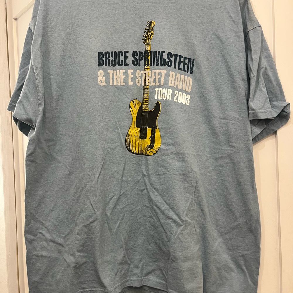 Vintage Blue 2003 Bruce Springsteen tour band T-Shirt